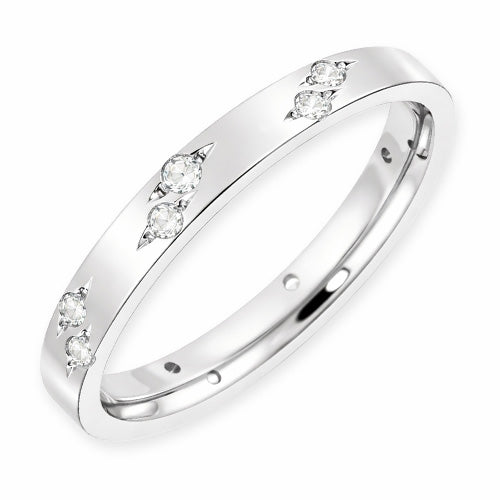 Double Burst Bezel Set Band D/E